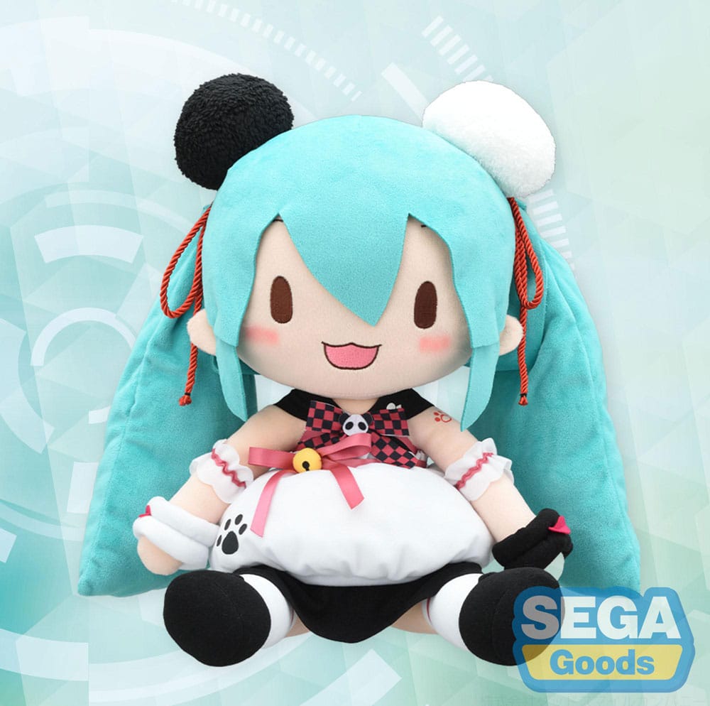 Character Vocal Series 01: Hatsune Miku Fuwa Petit Plüschfigur Hatsune Miku Panda Bun LL 40 cm - Smalltinytoystore