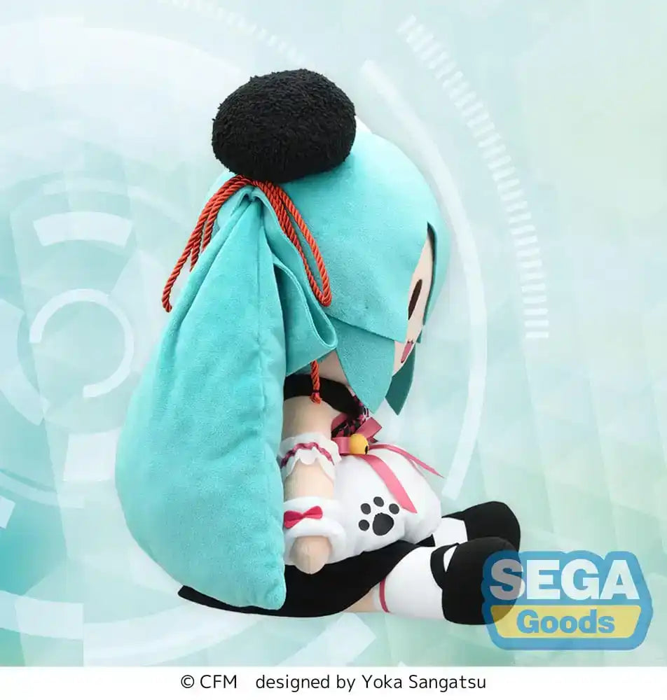 Character Vocal Series 01: Hatsune Miku Fuwa Petit Plüschfigur Hatsune Miku Panda Bun LL 40 cm - Smalltinytoystore