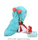 Character Vocal Series 01: Hatsune Miku Fuwa Petit Plüschfigur Hatsune Miku x Love and Berry Dress Up and Dance! Lovely Strawberry 40 cm - Smalltinytoystore