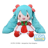 Character Vocal Series 01: Hatsune Miku Fuwa Petit Plüschfigur Hatsune Miku x Love and Berry Dress Up and Dance! Lovely Strawberry 40 cm - Smalltinytoystore