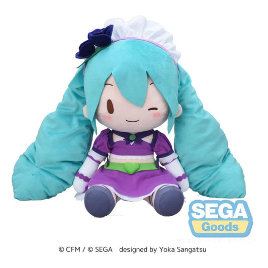Character Vocal Series 01: Hatsune Miku Fuwa Petit Plüschfigur Hatsune Miku x Love and Berry Dress Up and Dance! Sparkly Purple 40 cm - Smalltinytoystore
