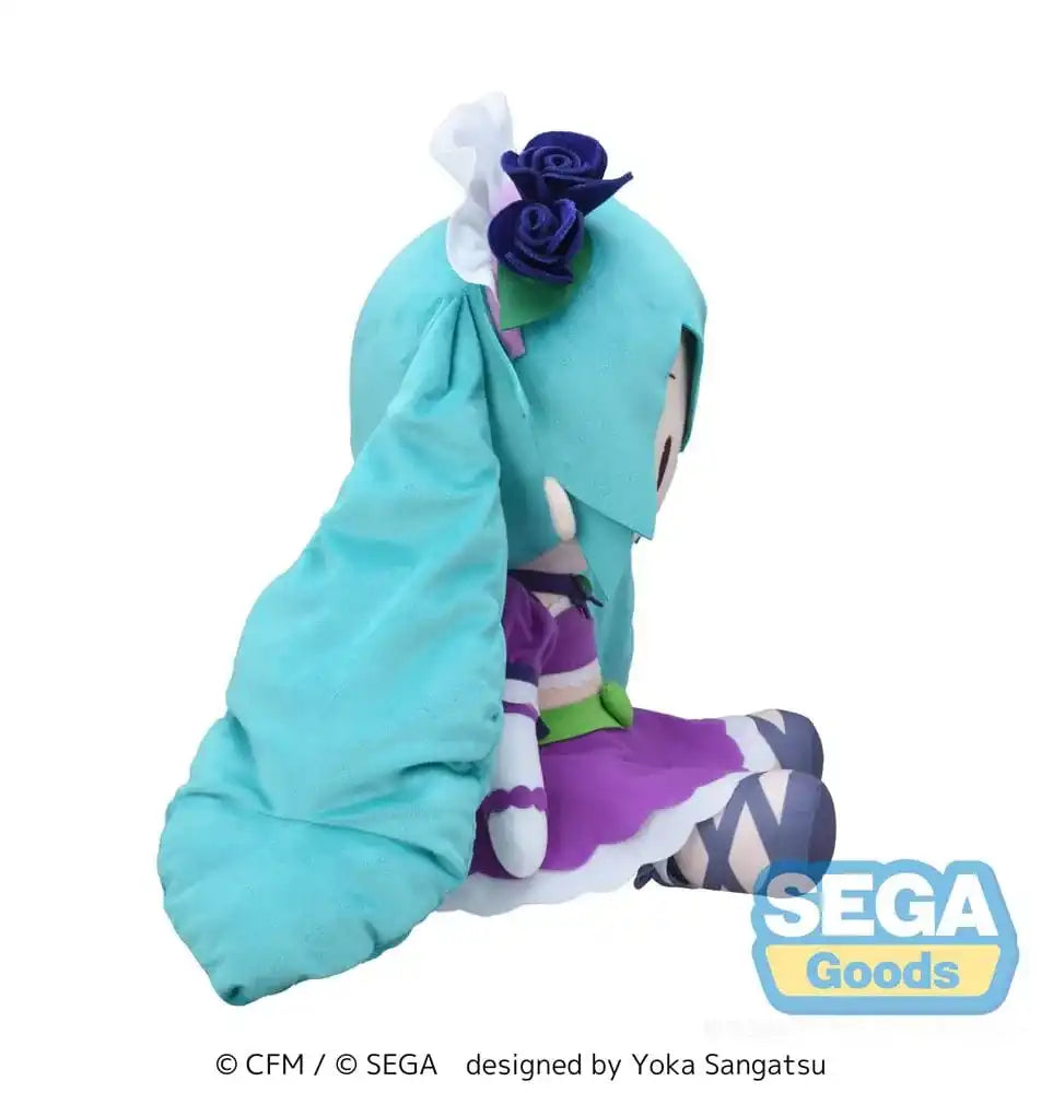 Character Vocal Series 01: Hatsune Miku Fuwa Petit Plüschfigur Hatsune Miku x Love and Berry Dress Up and Dance! Sparkly Purple 40 cm - Smalltinytoystore
