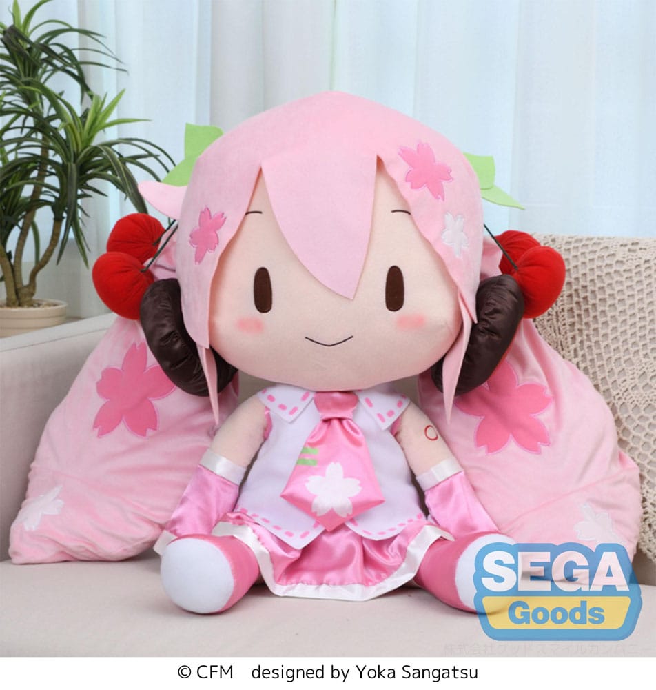 Character Vocal Series 01: Hatsune Miku Fuwa Petit Plüschfigur Sakura Miku Dodeka Jumbo 50 cm - Smalltinytoystore
