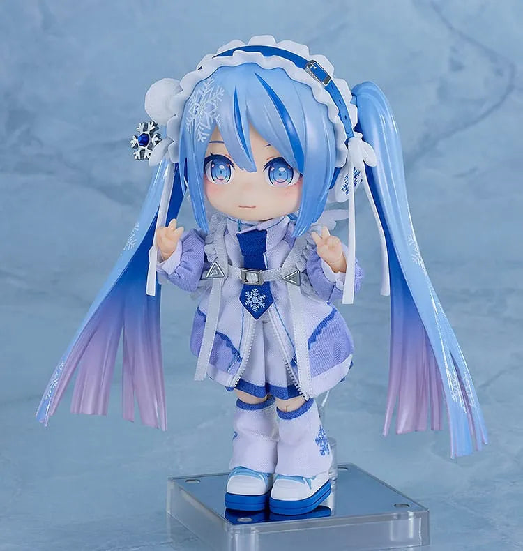 Character Vocal Series 01: Hatsune Miku Nendoroid Doll Actionfigur Snow Miku: Yukiiro Pop Ver. 14 cm - Smalltinytoystore