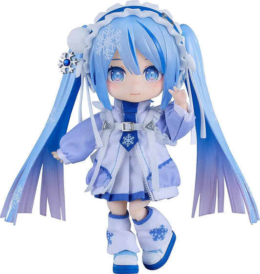 Character Vocal Series 01: Hatsune Miku Nendoroid Doll Actionfigur Snow Miku: Yukiiro Pop Ver. 14 cm - Smalltinytoystore