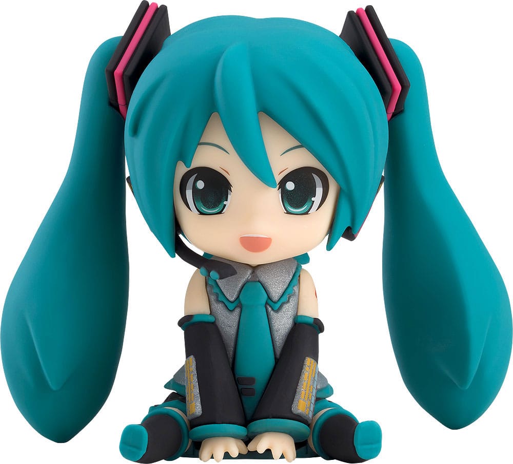 Character Vocal Series 01: Hatsune Miku Piapro Characters Rubber Mascot Nendroid Plus Minifigur Hatsune Miku 8 cm - Smalltinytoystore