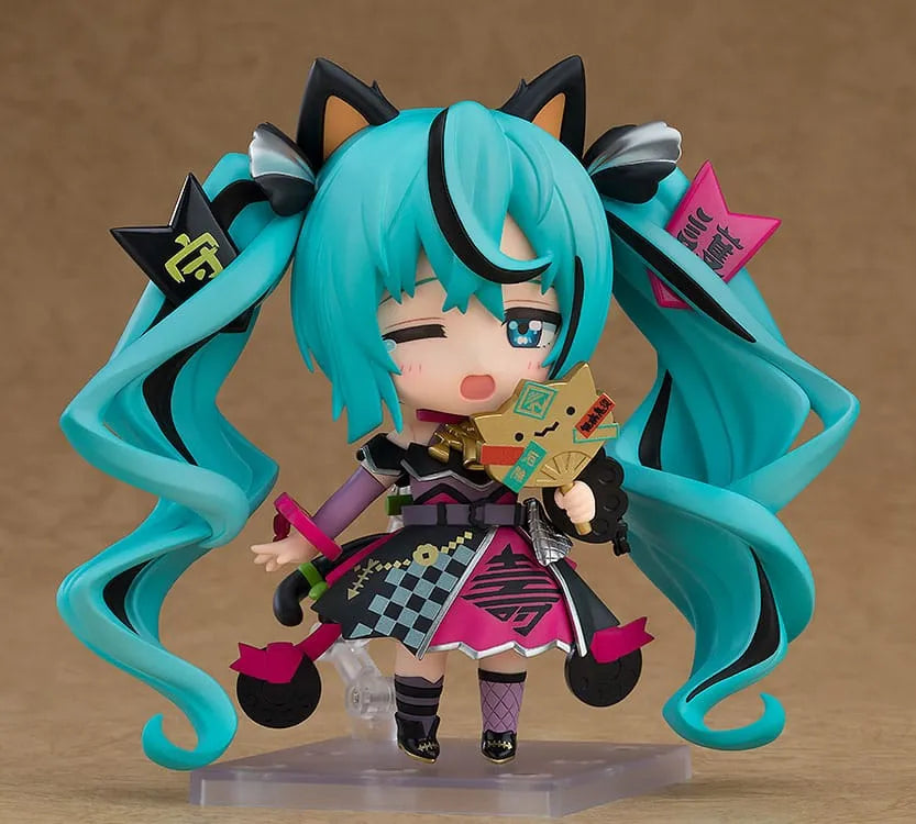 Character Vocal Series 01 Nendoroid Actionfigur Hatsune Miku: Black Maneki Miku Ver. 10 cm - Smalltinytoystore