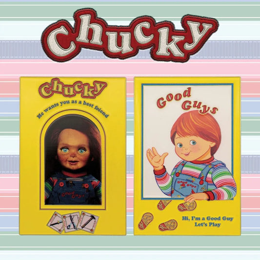 Chucky Die Mörderpuppe mit Spell Card Metallbarren Chucky Limited Edition - Smalltinytoystore