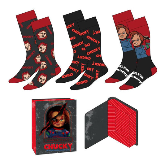 Chucky Socken 3er-Pack 38-45 - Smalltinytoystore