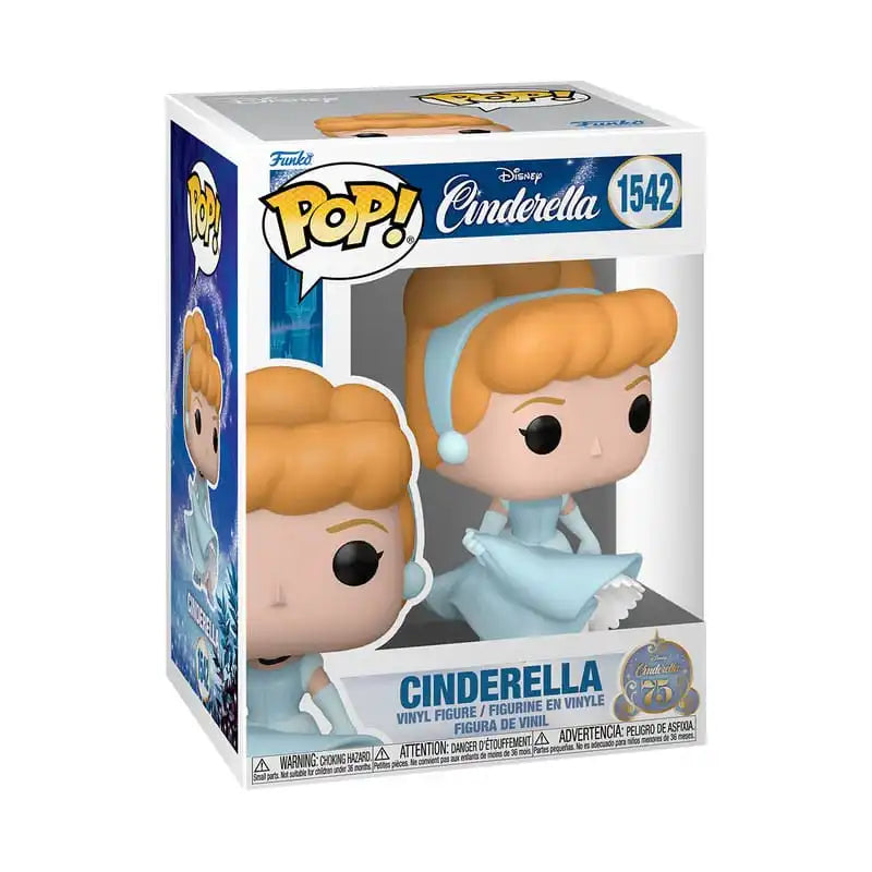 Cinderella 75th Anniversary POP! Disney Vinyl Figur Cinderella 9 cm - Smalltinytoystore