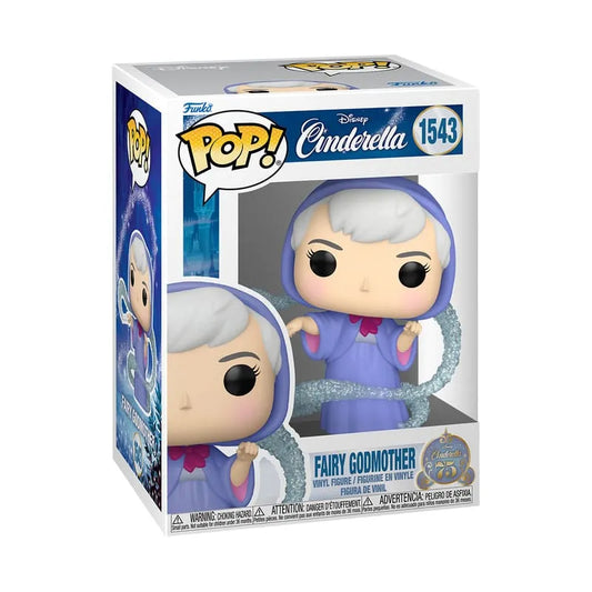 Cinderella 75th Anniversary POP! Disney Vinyl Figur Fairy GM 9 cm - Smalltinytoystore