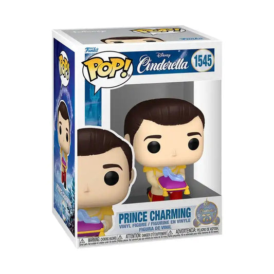 Cinderella 75th Anniversary POP! Disney Vinyl Figur Prince C 9 cm - Smalltinytoystore