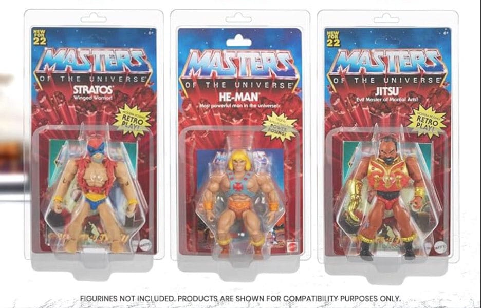 Clamshell PET Gehäuse 10er-Pack für Masters of the Universe Actionfiguren - Smalltinytoystore