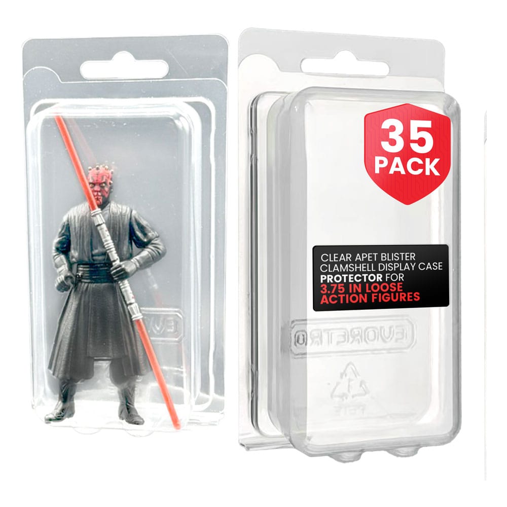Clamshell PET Gehäuse 35er-Pack für Actionfiguren XL - Smalltinytoystore