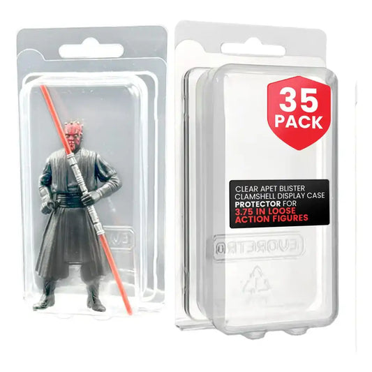 Clamshell PET Gehäuse 35er-Pack für Actionfiguren XL - Smalltinytoystore