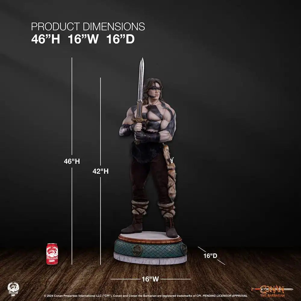 Conan der Barbar Elite Series Statue 1/2 Conan Warpaint Edition 116 cm - Smalltinytoystore