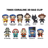Coraline 3D PVC-Taschenanhänger Series 1 Display (24) - Smalltinytoystore