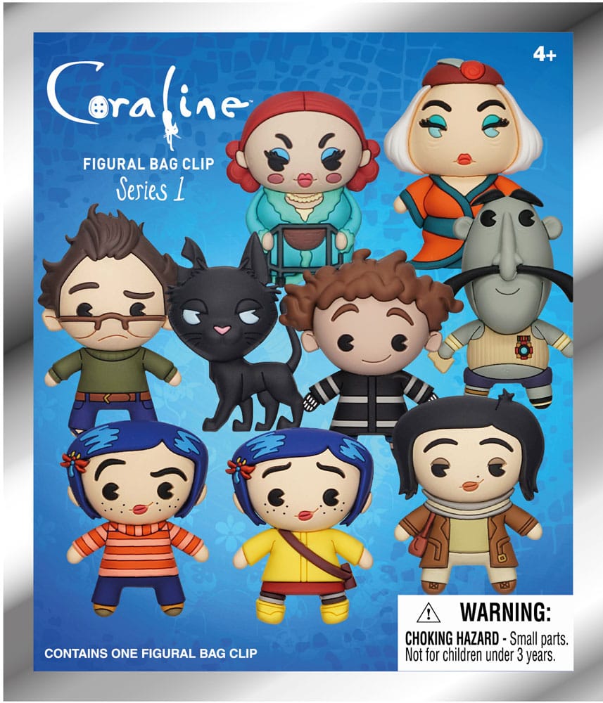 Coraline 3D PVC-Taschenanhänger Series 1 Display (24) - Smalltinytoystore