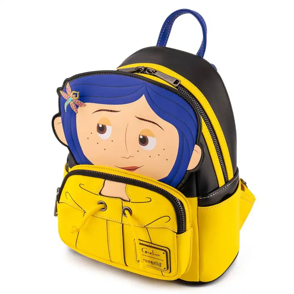 Coraline by Loungefly Rucksack Laika Coraline Rain Coat Cosplay - Smalltinytoystore