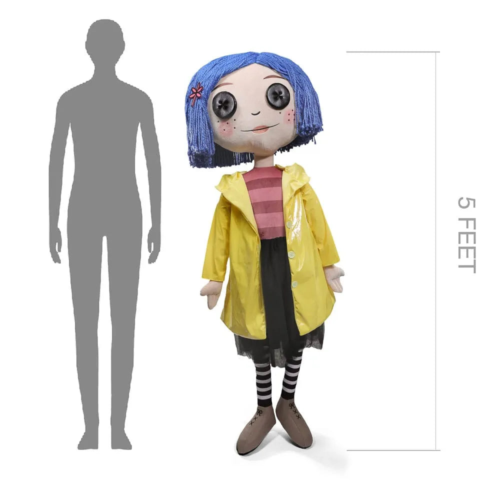 Coraline Life-Size Plüschfigur Coraline with Button Eyes 152 cm - Smalltinytoystore