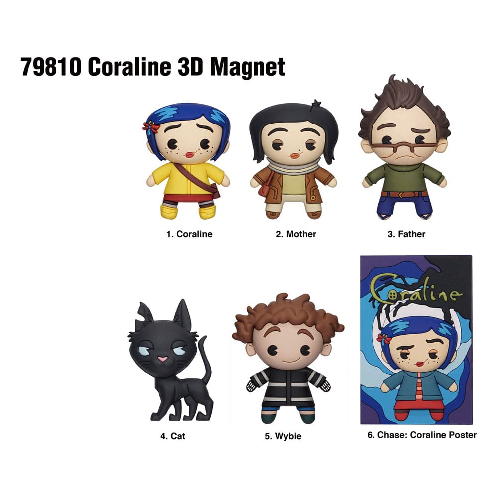 Coraline Magnete blind pack Series 1 Display (12) - Smalltinytoystore
