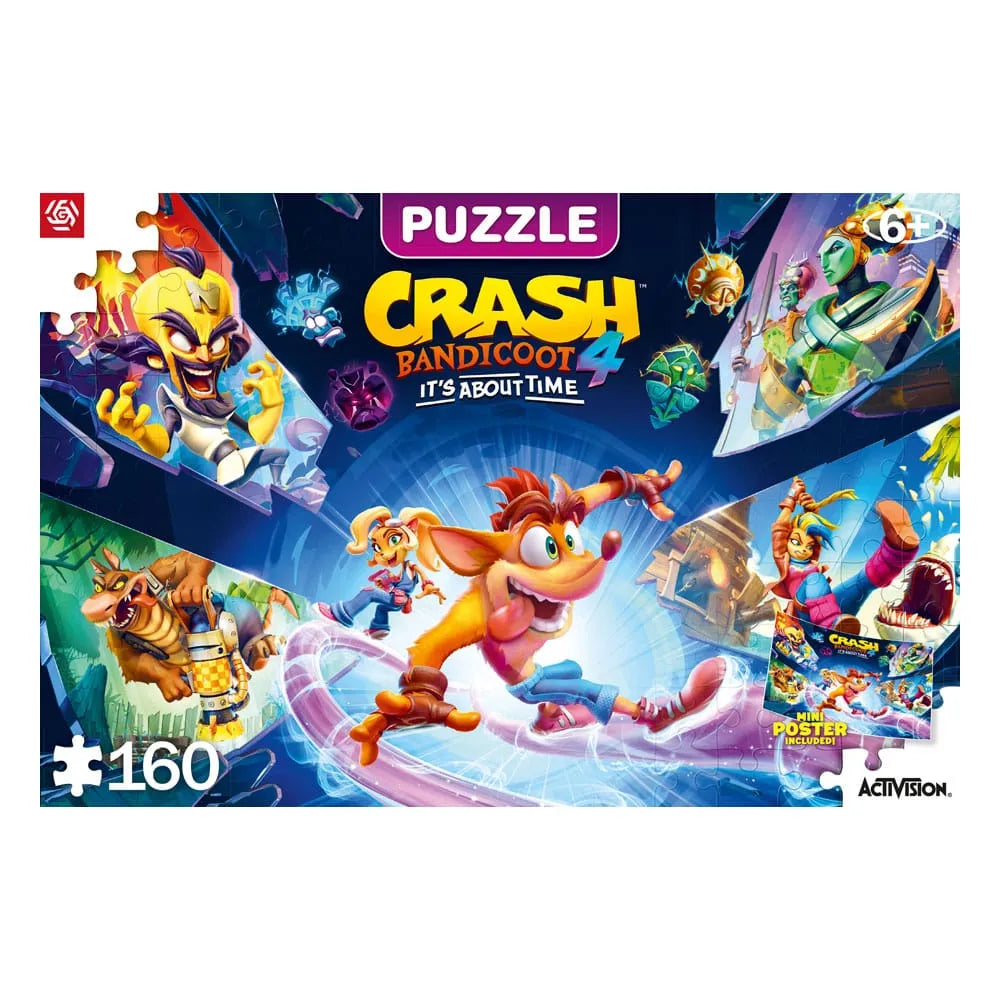 Crash Bandicoot 4 Kids Puzzle It's About Time (160 Teile) - Smalltinytoystore