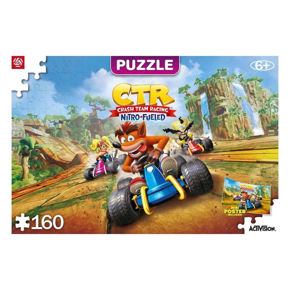 Crash Bandicoot Kids Puzzle Team Racing Nitro-Fueled (160 Teile) - Smalltinytoystore