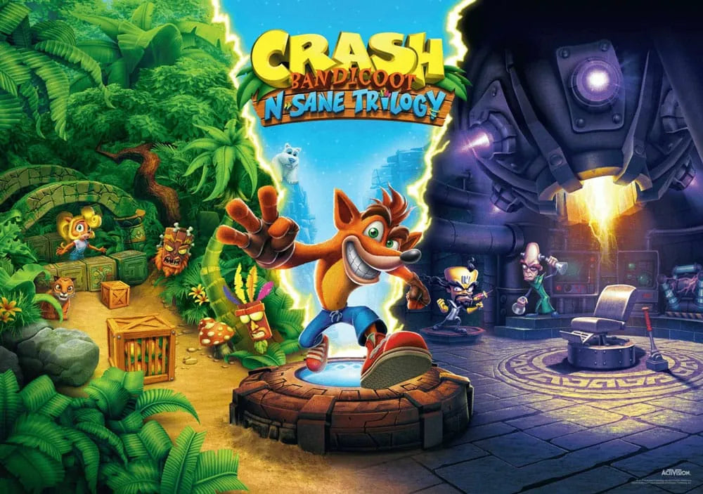 Crash Bandicoot N Sane Puzzle Triology (1000 Teile) - Smalltinytoystore
