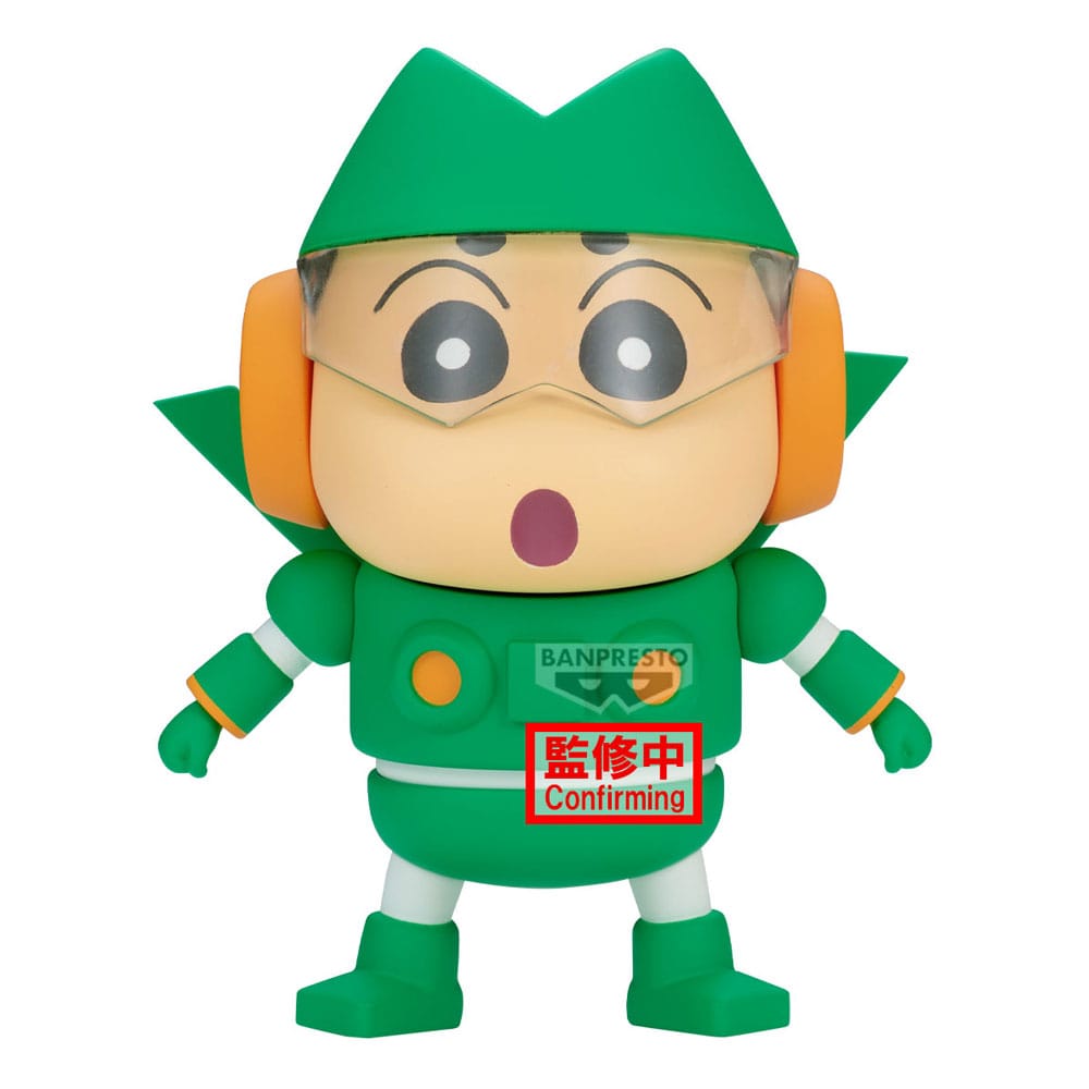 Crayon Shinchan Cosplay PVC Statue Kantam Robo Shinchan 12 cm - Smalltinytoystore