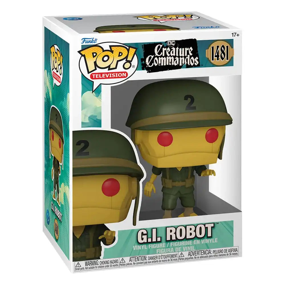 Creature Commandos POP! TV Vinyl Figur G.I. Robot 9 cm - Smalltinytoystore