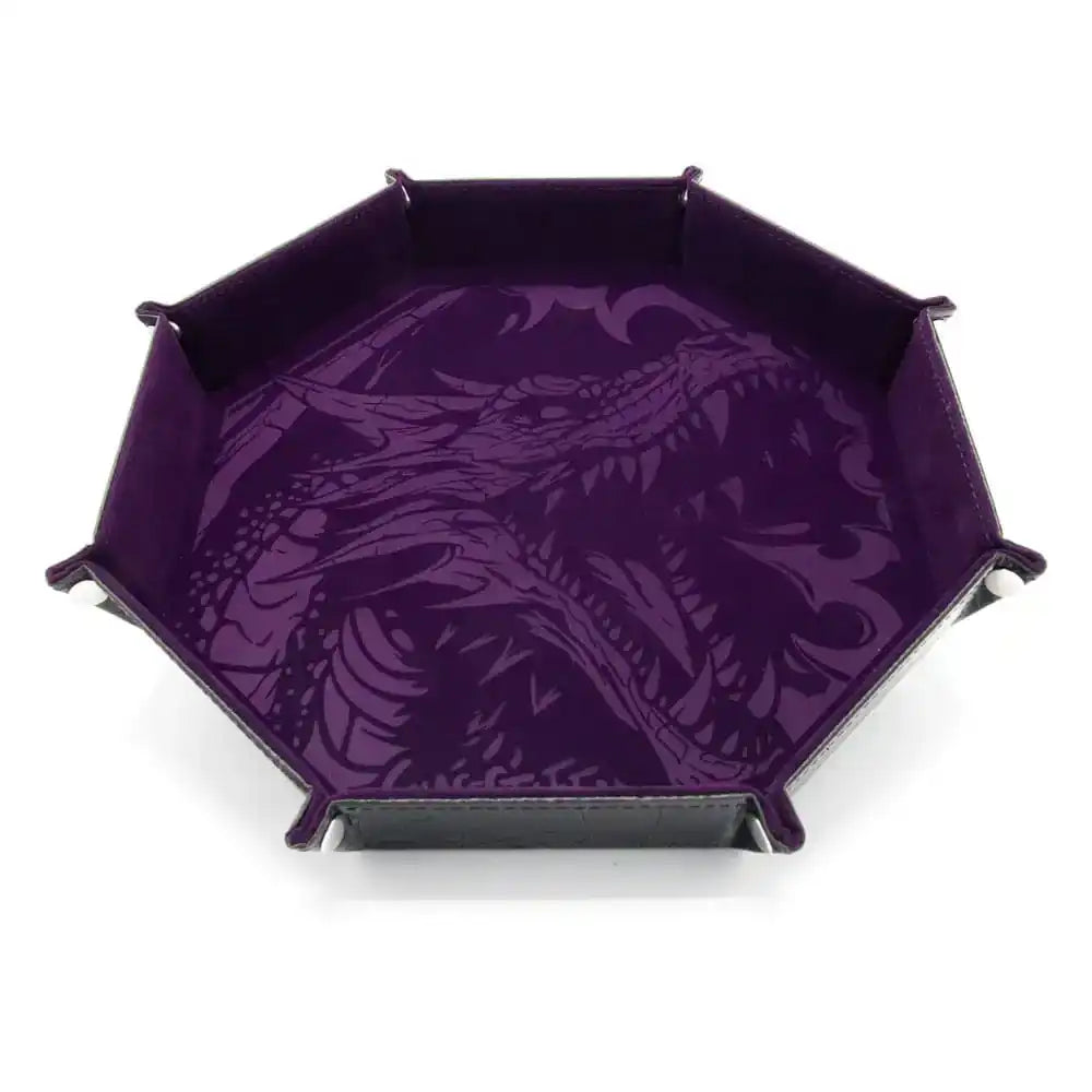CritStones Faltbarer Würfelteller Dragon Skin XL Edition Purple - Smalltinytoystore
