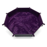 CritStones Faltbarer Würfelteller Dragon Skin XL Edition Purple - Smalltinytoystore