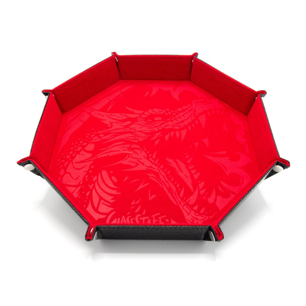 CritStones Faltbarer Würfelteller Dragon Skin XL Edition Red - Smalltinytoystore