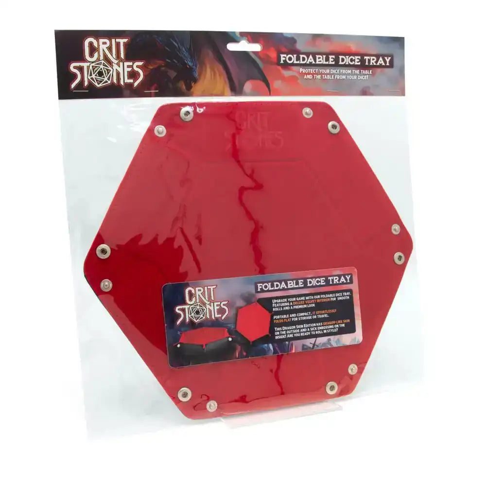CritStones Faltbarer Würfelteller Red - Smalltinytoystore