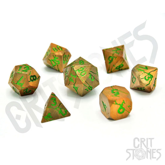 CritStones Metal Würfel Set Gorgon Gaze (7) - Smalltinytoystore