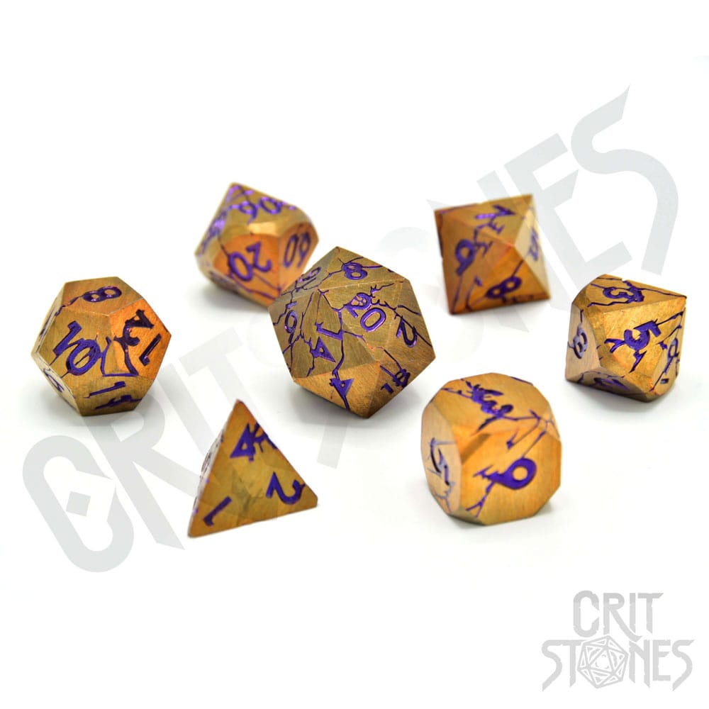 CritStones Metal Würfel Set Shattered Sigils (7) - Smalltinytoystore