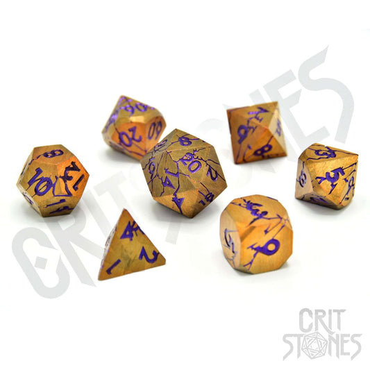 CritStones Metal Würfel Set Shattered Sigils (7) - Smalltinytoystore