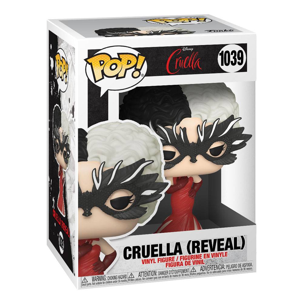 Cruella POP! Disney Vinyl Figur Cruella (Reveal) 9 cm - Smalltinytoystore