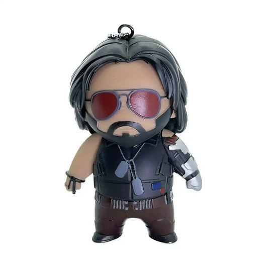 Cyberpunk 2077 Figur zum Aufhängen Johnny Silverhand 10 cm - Smalltinytoystore