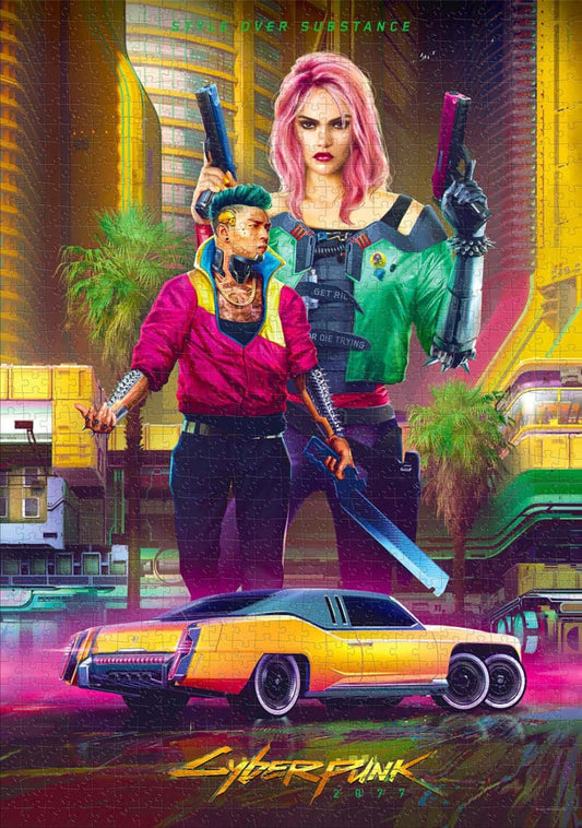 Cyberpunk 2077 Puzzle Kitsch Style (1000 Teile) - Smalltinytoystore