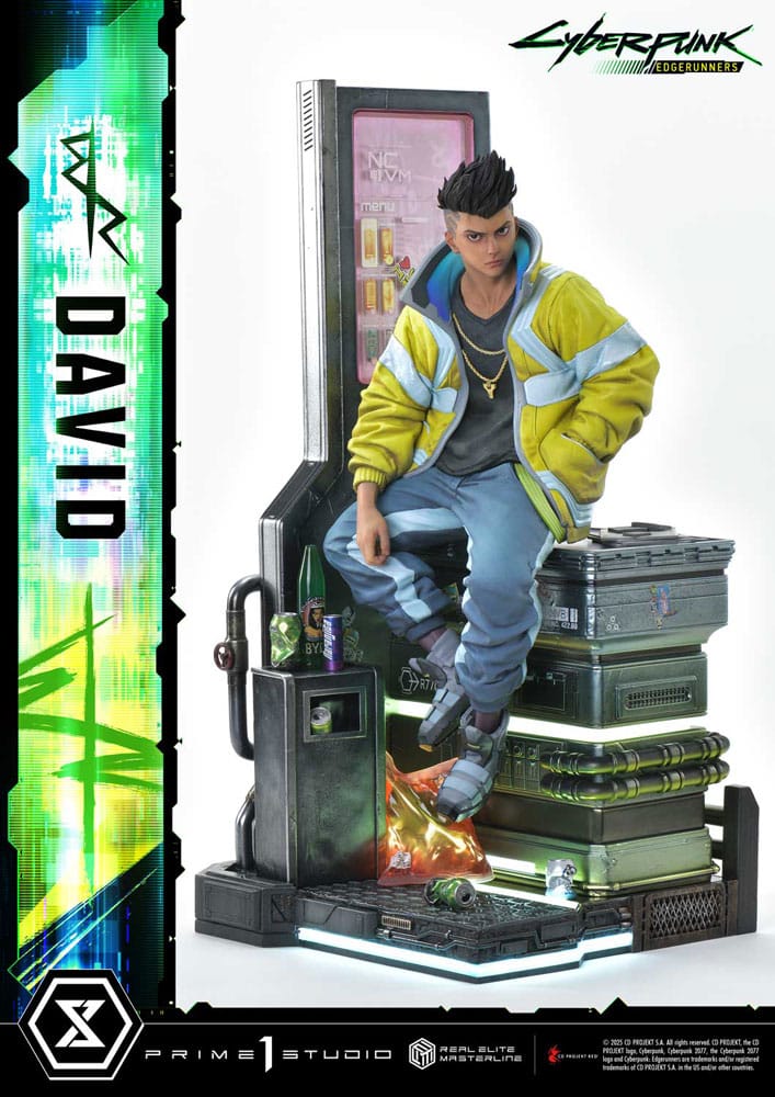 Cyberpunk: Edgerunners Real Elite Masterline Series Statue 1/4 David 58 cm - Smalltinytoystore