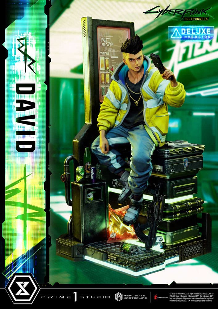 Cyberpunk: Edgerunners Real Elite Masterline Series Statue 1/4 David Bonus Version 58 cm - Smalltinytoystore