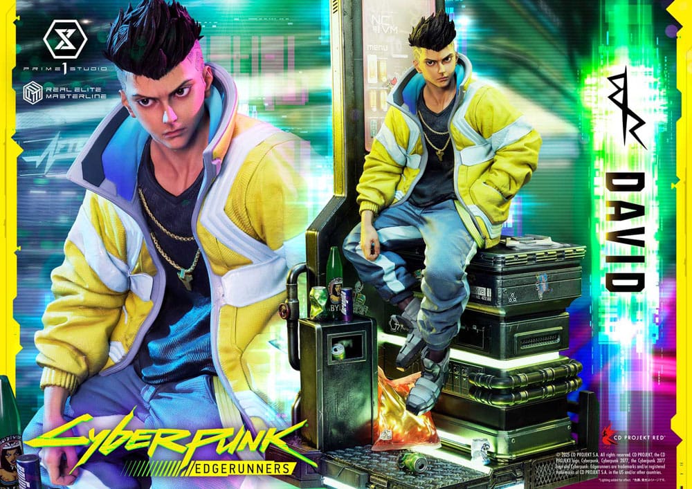 Cyberpunk: Edgerunners Real Elite Masterline Series Statue 1/4 David Bonus Version 58 cm - Smalltinytoystore