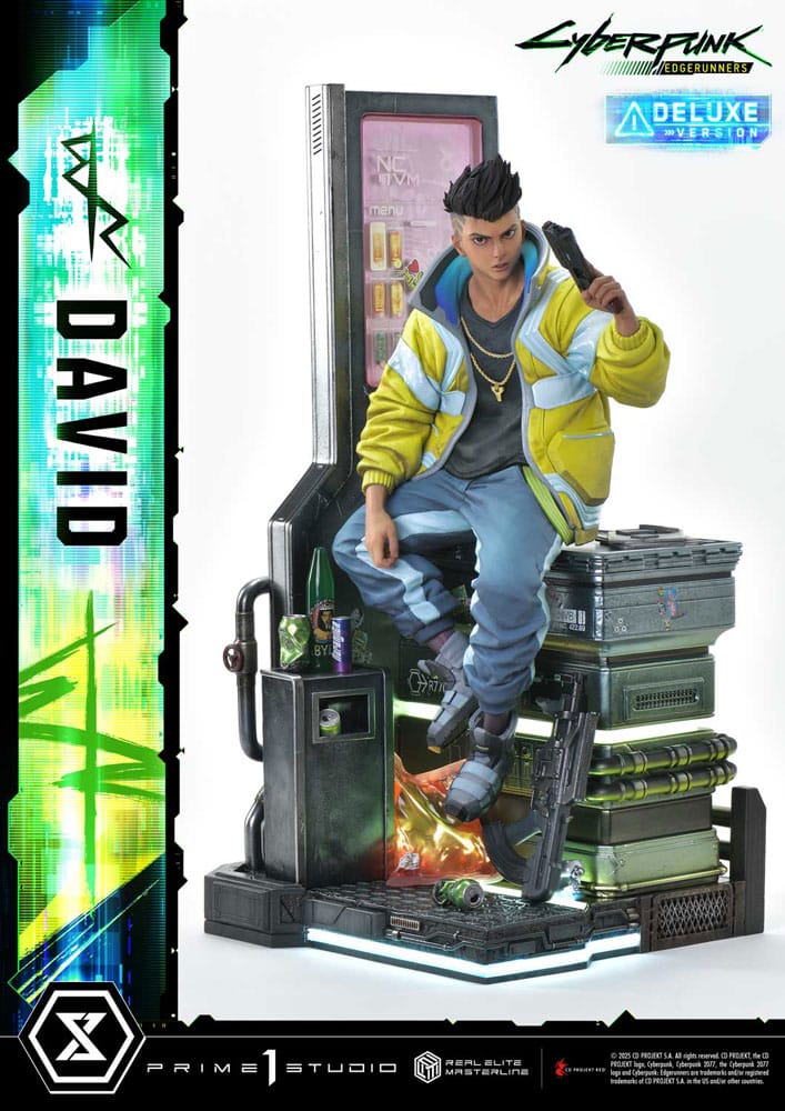Cyberpunk: Edgerunners Real Elite Masterline Series Statue 1/4 David Bonus Version 58 cm - Smalltinytoystore