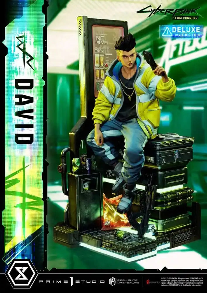 Cyberpunk: Edgerunners Real Elite Masterline Series Statue 1/4 David Deluxe Bonus Version 58 cm - Smalltinytoystore