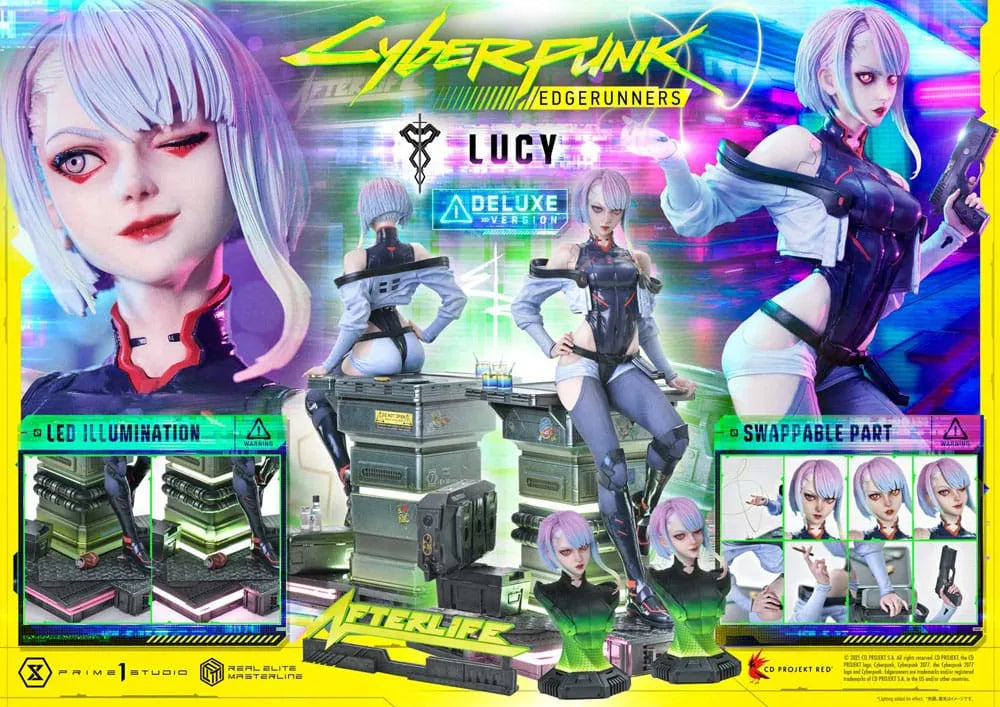 Cyberpunk: Edgerunners Real Elite Masterline Series Statue 1/4 Lucy Deluxe Bonus Version 50 cm - Smalltinytoystore