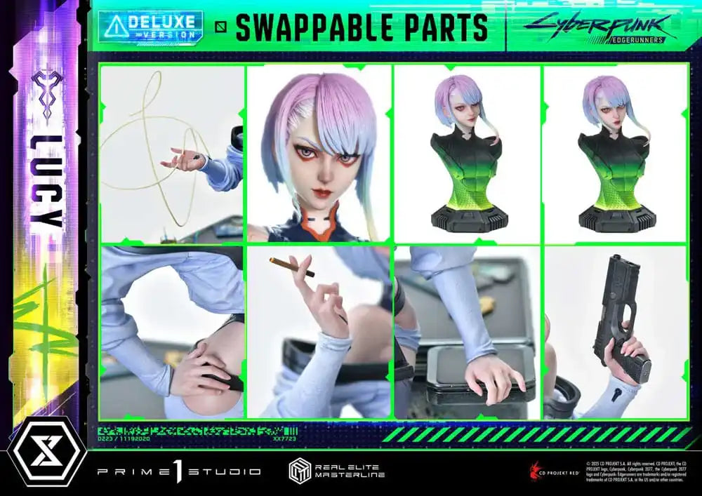 Cyberpunk: Edgerunners Real Elite Masterline Series Statue 1/4 Lucy Deluxe Version 50 cm - Smalltinytoystore