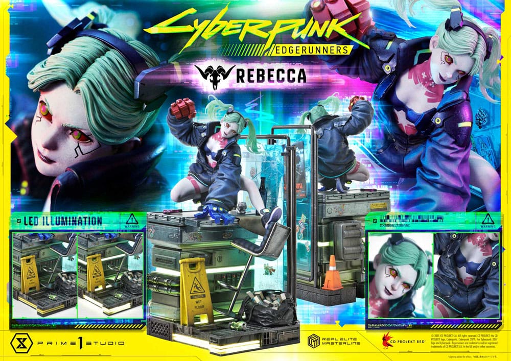 Cyberpunk: Edgerunners Real Elite Masterline Series Statue 1/4 Rebecca 54 cm - Smalltinytoystore
