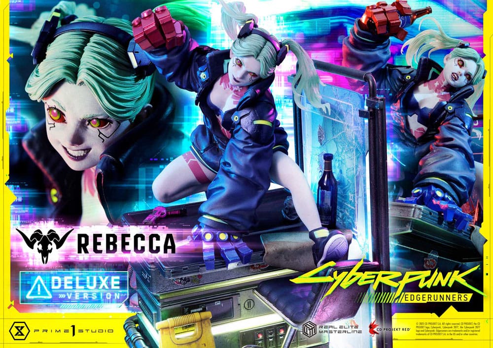 Cyberpunk: Edgerunners Real Elite Masterline Series Statue 1/4 Rebecca Deluxe Bonus Version 54 cm - Smalltinytoystore