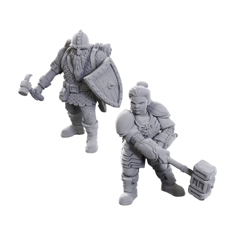 D&D Nolzur's Marvelous Miniatures Miniaturen unbemalt 2er-Pack 50th Anniversary Dwarves - Smalltinytoystore